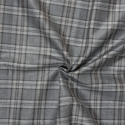 Gray-Black-Checks-Tweed-Wool-Fabric-90779