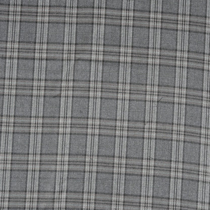 Gray-Black-Checks-Tweed-Wool-Fabric-90779