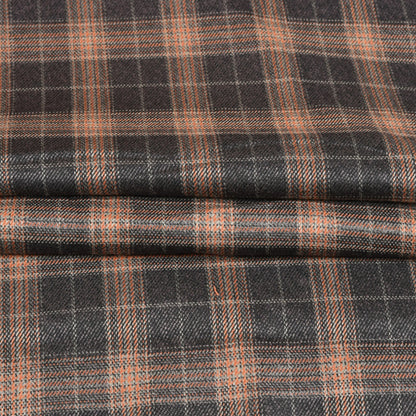 Black-Brown-Checks-Tweed-Wool-Fabric-90781