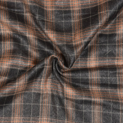 Black-Brown-Checks-Tweed-Wool-Fabric-90781