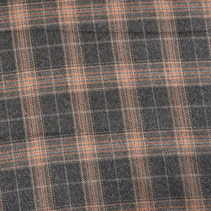 Black-Brown-Checks-Tweed-Wool-Fabric-90781