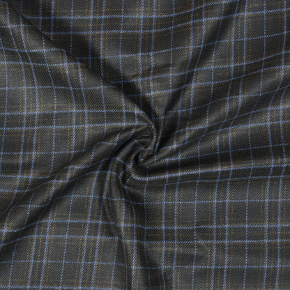 Black-Blue-Checks-Tweed-Wool-Fabric-90782