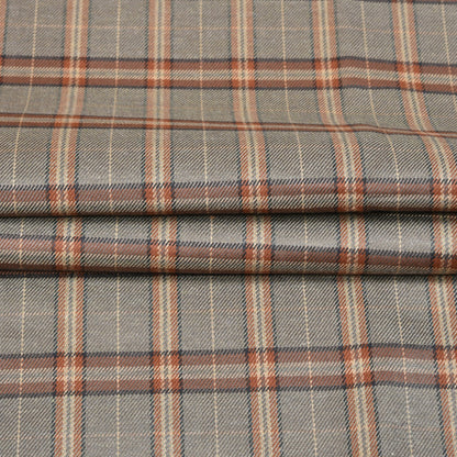 Gray-Brown-Checks-Tweed-Wool-Fabric-90786