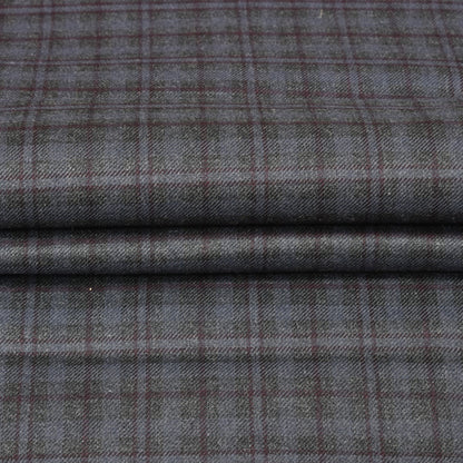 Gray-Black-Checks-Tweed-Wool-Fabric-90787
