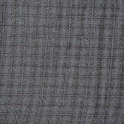 Gray-Black-Checks-Tweed-Wool-Fabric-90787