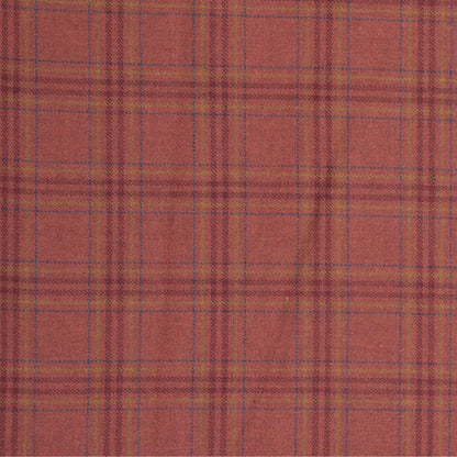 Wool Blazer Fabric (2 Meter)-Red Navy Blue Checks-90658