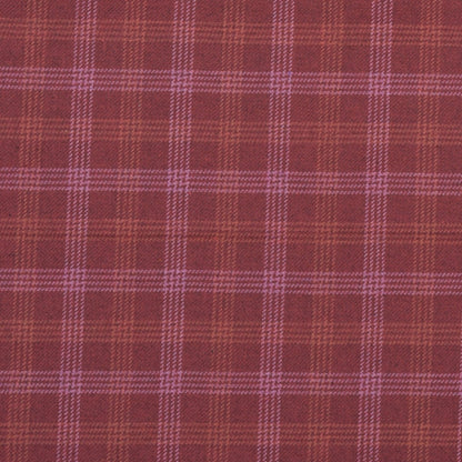 Wool Blazer Fabric (2 Meter)-Red Yellow and White Checks-90656
