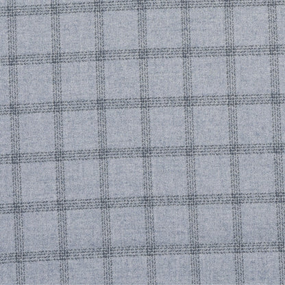Wool Blazer Fabric (2 Meter)-White Black Checks-90650