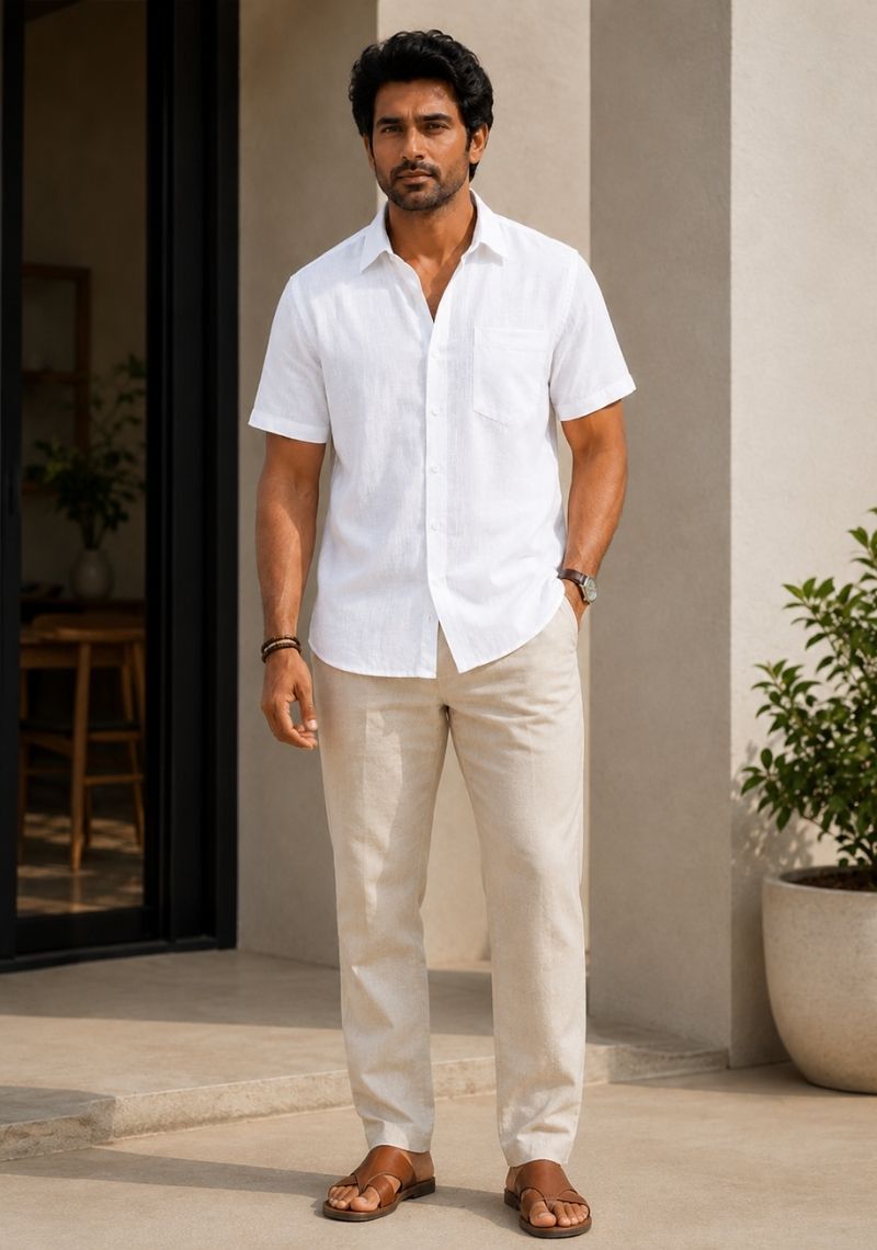 Men Premium Half Sleeves Shirt